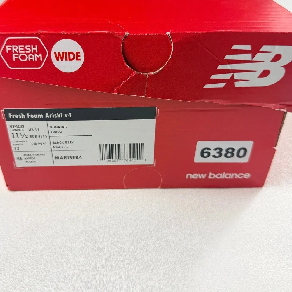 New Balance Fresh Foam Arishi v4 Mens 11.5 4E Extra Wide Black Running MARISEK4